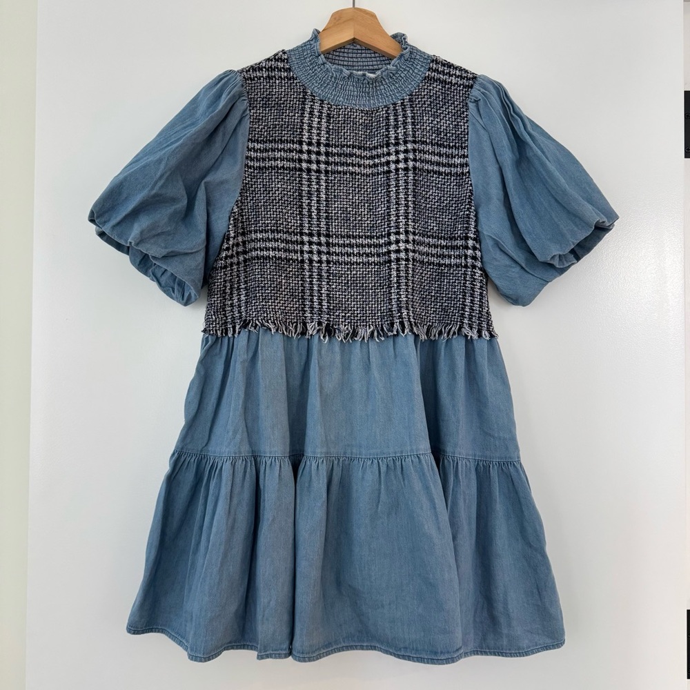 Zara denim mini Dress